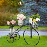 Iron Tricycle Plant Stand Pot Holder Black Solid Pattern V178-66986
