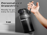 2-Pack Black 680ml Large Capacity Sports Insulated Tumbler - 316 Stainless Steel Straw Water Bottle, V888-ELOSUNG42172