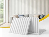 Artiss 3D Wall Panels Vertical PVC Decorative Panels 50x50cm Set of 15 Feature Wall Vert WP-50X50-15PCS-VERT