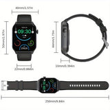 Smart Watch 1.83-Inch Screen Wireless Call Wireless Music Voice Control Sports - Purple - Size 001 V1106-960-65582-PUR-001
