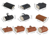 Multi Slot Sunglasses Organizer Foldable Glasses Jewelry Storage Box Portable PU Leather Eyeglasses V1294-YM0715-10328168