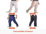 FR Pants for Men, 100% Cotton, Flame-Resistant Cargo Pants with Multi-Pockets and Elastic Waist, V952-HJZRKZCMHSMMZRHQG001V0
