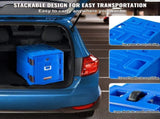 Insulated Food Pan Carrier, 90L Hot Box for Catering, Food Box Carrier with Double Buckles, Front V952-SPBWXLSLLDPE2ZZ3JV0