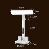 White 360 Degree Rotating Tablet Stand and Foldable LED Desk Lamp Study Set Adjustable Reading Light V888-ELOSUNG54237
