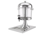 5-Star Chef 8L Beverage Juice Dispenser Tap Ice Tube Single Drip Tray JD-8L-SS