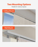 VEVOR Panel Track Blinds Extendable Track 116 cm to 218 cm W Trimmable Brown V952-MBGDBYCW458826NTFV0