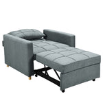 Suri 3-in-1 Convertible Sofa Chair Bed by Sarantino - Airforce Blue SOFA-YGG-7001-LNN-BLU