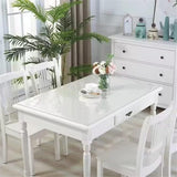 Clear Table Protector 24 x 48 Inch - 2mm Thick Plastic Table Cover, Clear Table Cover Protector V1258-DP02-WO-1109