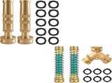 4" Twist Hose Nozzle 2 Way Hose Splitter with Hose Extension V1258-DP02-C-203