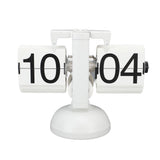 Flip Clock Large Number Battery Powered 304 Stainless Steel Tabletop Retro Flip Clock for Home V1294-YM0710-3115230112011