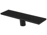 Linear Shower Floor Drain with Removable Cover 304 Stainless Steel Matte Black 30cm V1294-YM0718-3112210005511