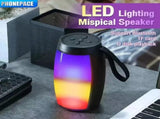 LED Lights Speaker with Powerful Bass Black V1142-OBA1005007171145491