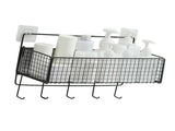 Wall Mount Storage Basket Multifunctional Iron Wall Hanging Organizer Rack with Hook for Kitchen V1294-YM0901-3117240211412