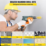 Diamond Bits 7PCS Diamond Hole Saw 20/27/35/55/68mmTile Hole Saw Kit Vacuum Brazed Diamond V952-JTQHJGSKZTJ72R3T0V0