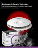 Lifesaver 240V Silhouette Flush Smoke Alarm with 10 Year Sealed Lithium Battery V1202-V1-LIF5800ACF