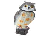 Fake Owl Statue Plastic Owl Bird Deterrents Scarecrow Owl Decoy with Shaking Head Bird Repel for V1294-YM0703-3111230099611