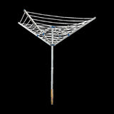 4 Arm Rotary Garden Washing Line Clothes Airer Dryer Outdoor Spike 40m Length V63-835591