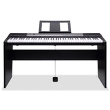 Karrera 88 Keys Electronic Keyboard Piano with Stand Black EKB-CHJ-88-BK