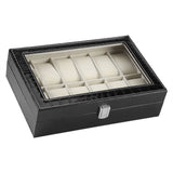 12 Soft Pillow Watch Box Jewelry Display Storage Organizer Box Case Black V1294-YM0722-JY01726-01