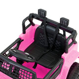 Rigo Kids Electric Ride On Car Jeep Toy Cars Remote 12V Pink RCAR-JEP-4WS-PK