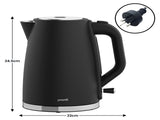 Pronti Silver Noir Collection 4 Slice Toaster and Kettle Bundle KTTS-C02-GST-BK