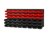 Wall Mounted Storage Bins, 48-Bin Parts Rack Organizer Garage Plastic Shop with Wall Panels, V952-BGSWLXDYBGWLEHI2WV0