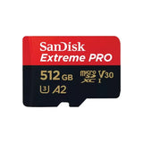 SanDisk Extreme PRO microSDXC UHS-I CARD 512GB Write speeds of up to 140MB/S Great for capturing V1202-V2-FMS-EXTREME-512G