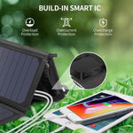 CHOETECH SC001 19W Portable Solar Panel Charger SunPower Panels Dual USB Charger for V28-ELECHOSC001