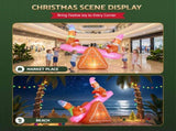 Jingle Jollys Christmas Inflatable Seesaw 1.8M Height LED Outdoor Decorations Illuminated XMAS-INF-SEESAW-6FT