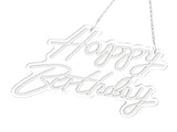 Happy Birthday Letter LED Lights Romantic Neon Light Sign Acrylic Happy Birthday Decoration for V1294-YM0706-3119230134312