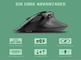 Two Ergonomic Vertical Wireless Mouse - Dual Mode , 5 Adjustable DPI, Silent V888-ELOSUNG35676