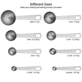 Measuring Cups and Spoons Set of 15 Pcs,7 Stainless Steel Stackable Heavy Measuring Cups,8 Measuring V1369-AZ3-W-22184