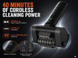 Cordless Electric Grill Cleaning Brush with Rechargeable Battery and Stainless Steel Roller for V1341-ZY-BE7JVRFB-BBQBRUSH
