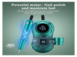 35000RPM Portable Drill Machine Professional Rechargeable Efile Drill, Low Heat Electric V1369-AZ3-W-02051