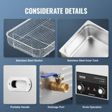 VEVOR 22L Ultrasonic Cleaner with Heater Timer & Basket Digital Sonic Machine V952-XNKZCSBQXJ22MP5KUV3