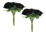 50pcs Artificial Roses Realistic Real Looking Long Stem Fake Roses for DIY Wedding Bouquets V1294-YM0901-3115240075713