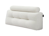 Giselle wedge pillow headboard with non-flattening shredded foam core, perfect for dorm reading or HBP-HRNECK-COR-WH-KS