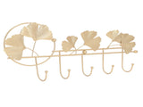 Wall Coat Rack Ginkgo Leaf Design Simple Elegant Style Wide Application Wall Mounted Coat Rack for V1294-YM0715-3115220053411