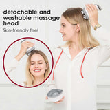 Blue Rechargeable Electric Scalp Massager with Adjustable Speeds and LED Therapy V888-ELOSUNG15466