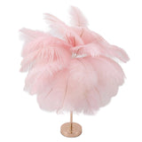 Decorative Table Lamp 30PCS Feathers USB Rechargeable Light Touch Control Desk Light Built in V1294-YM0901-3119230088512