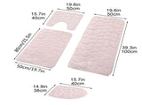 Kdkad Bathroom Rugs Sets 4 Piece, Non Slip Memory Foam Bathroom Rugs, Machine Wash Bathroom Mat Set, V1189-WXFWAL-20260326-01932
