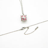 Gift Box - Chest White Gold Aroma Necklace Purify Oil Blend V760-GBAJ - 42