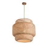 Bamboo Lantern Pendant Lamp Hanging Lamp Modern Weave Single Light Pendant Ceiling Hanging Light V1192-AZ-W-35248