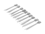 100PCS Ground Nail Galvanized Iron Rust Proof Artificial Turf Stakes for Weed Barriers Tent Garden V1294-YM0706-3111230171111
