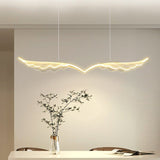 BAMDECOR 150cm Wing-Shaped LED Ceiling Light 3-Color Changeable Stepless Dimming High Light V255-WING-150