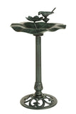 Lotus bird bath Dark Green V231-CR-802-DARK-GREEN