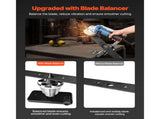 Lawn Mower Blade Sharpener and Balancer, 15&deg - 45&deg Adjustable Lawnmower Blade Sharpening Tool with 4 V952-GCDPJJYPHQ1592EDB001V0