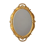Decorative Tray - Oval Wall Hanging Mirror, Mirror Tray For Bathroom Vanity, Dessert & Coffee Table, V1366-AZ2-W-12456