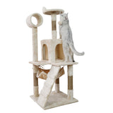 Furtastic 135cm Cat Tree Scratching Post - Beige CAT-EJT-363-BGE