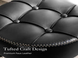 Adjustable Vanity Stool, 360&degSwivel Vanity Chair for Makeup Room, Black Stool Chair for Vanity, V1258-DP02-C-1415